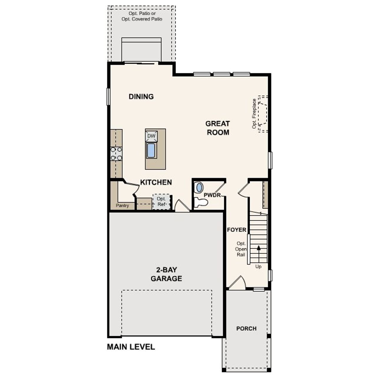 2D floor plan layout of this home in Brighton Crossings, Brighton, CO (Image 2).