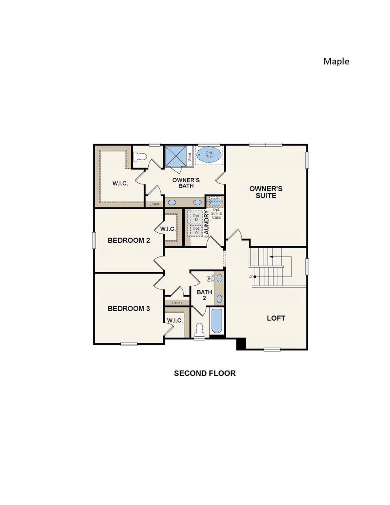 2D floor plan layout of this home in Cannon Manor, Kannapolis, NC (Image 2).