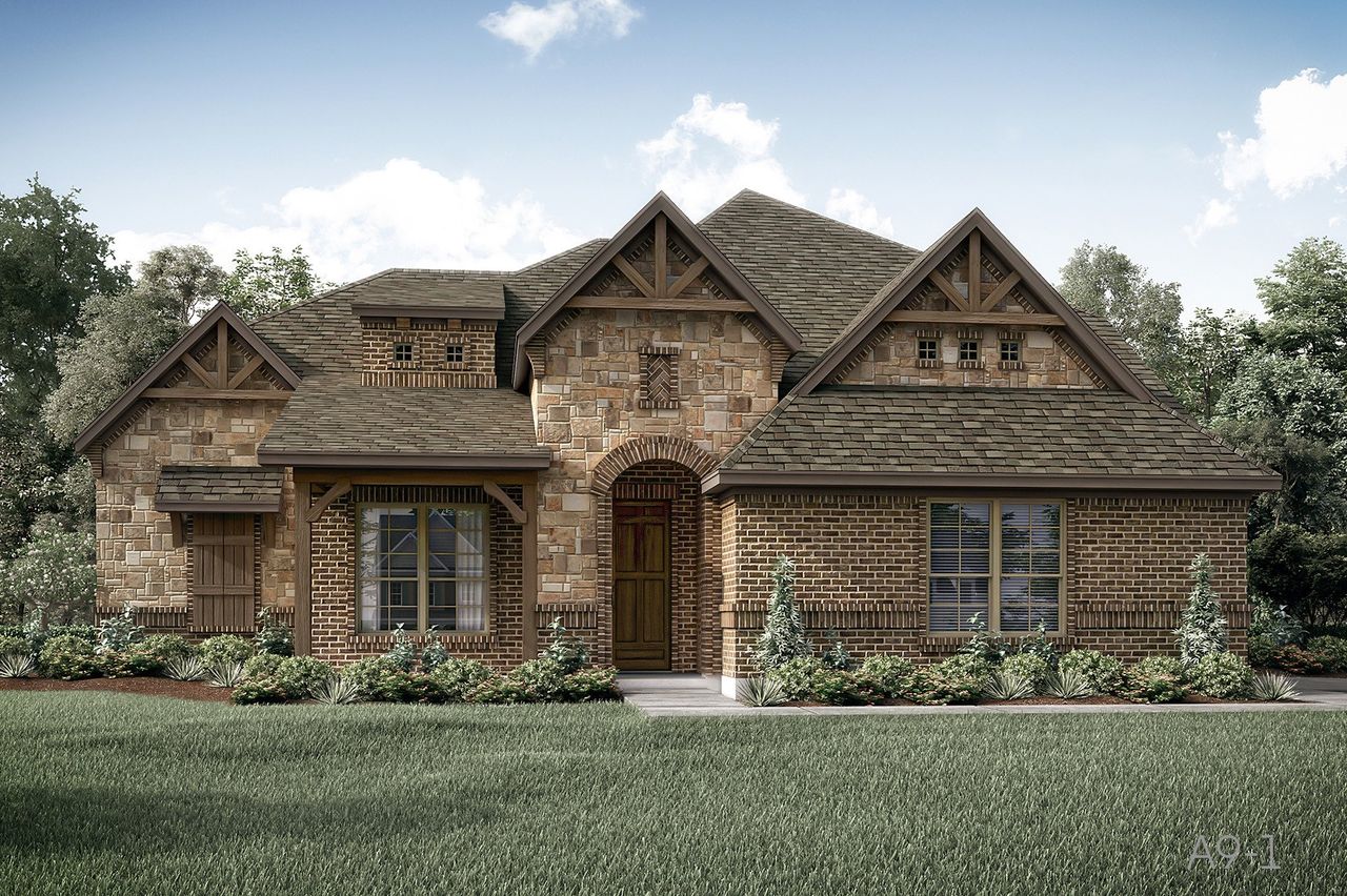 Representative exterior photo of a completed home built from the Jackson by John Houston Homes in Valor Estates, Temple, TX (Image 2).