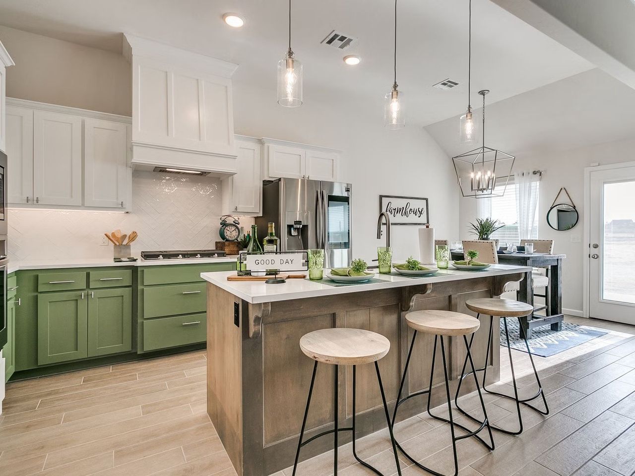 Representative furnished interior of a home built from the Bluebonnet by Home Creations in The Enclave at Spring Branch, Conroe (Image 2). Representative furnished interior of a home built from the Bluebonnet by Home Creations in The Enclave at Spring Branch, Conroe (Image 2).