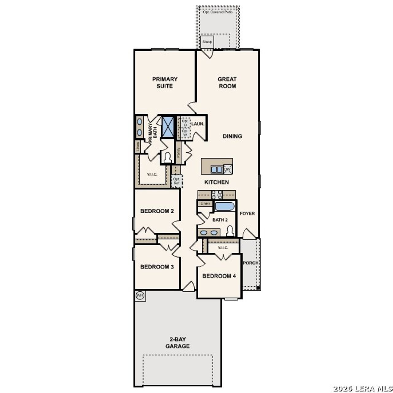 2D floor plan layout of this home in Applewhite Meadows, San Antonio, TX (Image 2). 2D floor plan layout of this home in Applewhite Meadows, San Antonio, TX (Image 2).