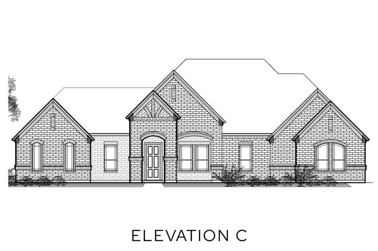 Representative rendering of the exterior for the The Cedarcrest by Lillian Custom Homes (Image 2).