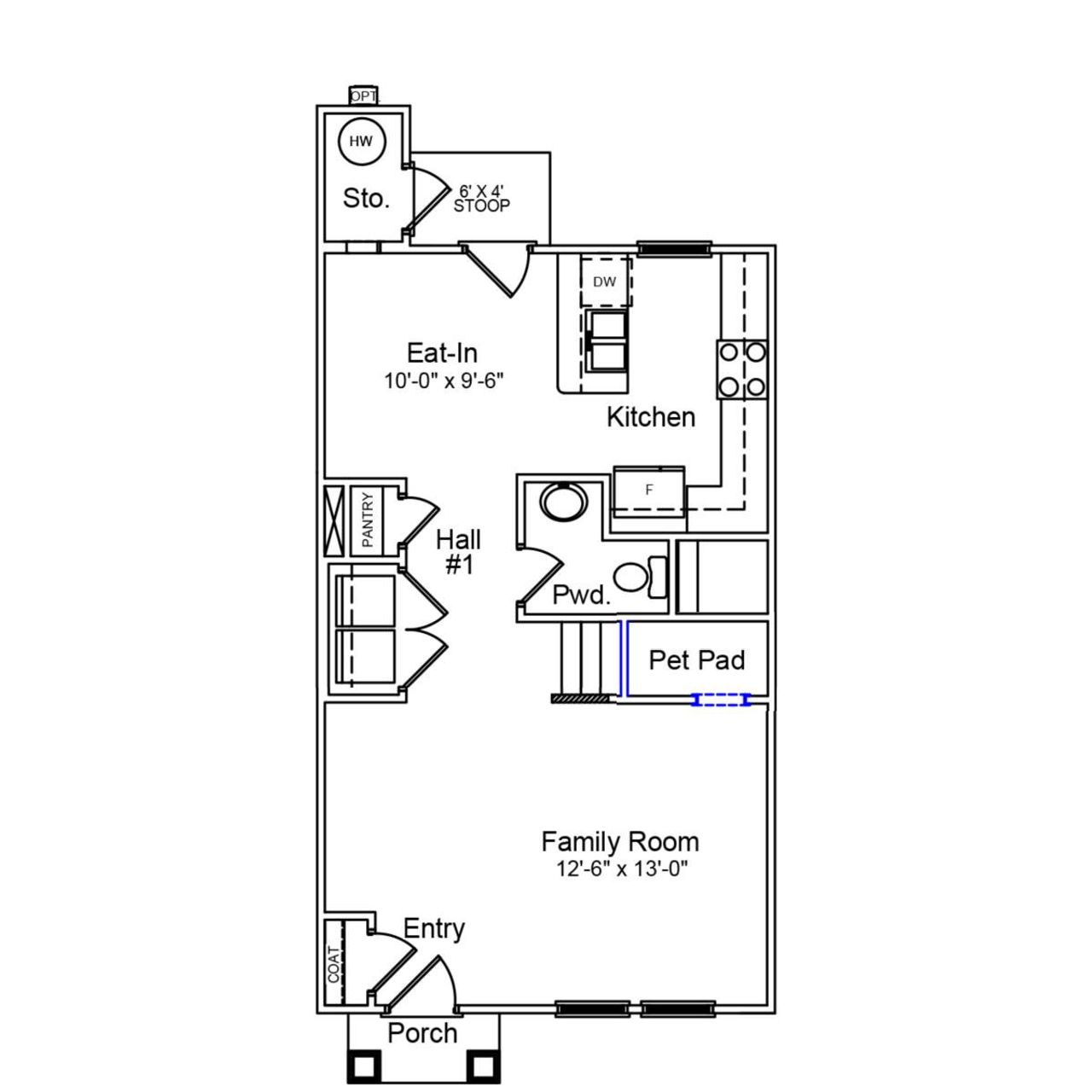 2D floor plan layout of this home in Astoria, Columbia, SC (Image 2).