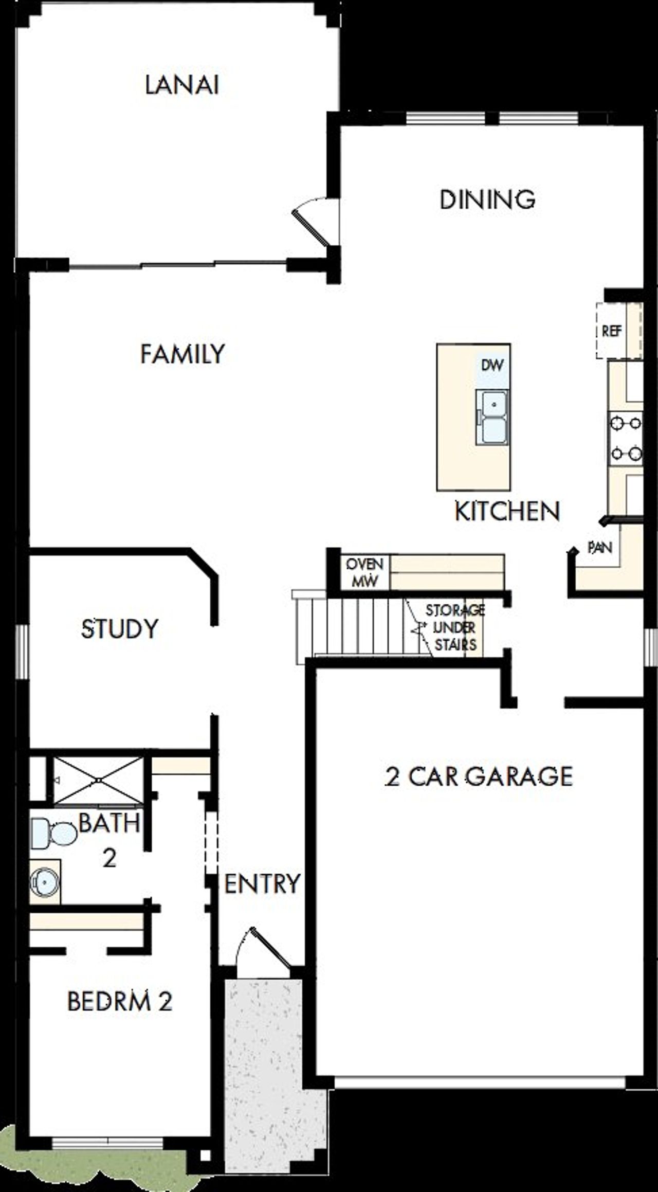 2D floor plan layout of this home in North River Ranch – Garden Series, Parrish, FL (Image 2). 2D floor plan layout of this home in North River Ranch – Garden Series, Parrish, FL (Image 2).