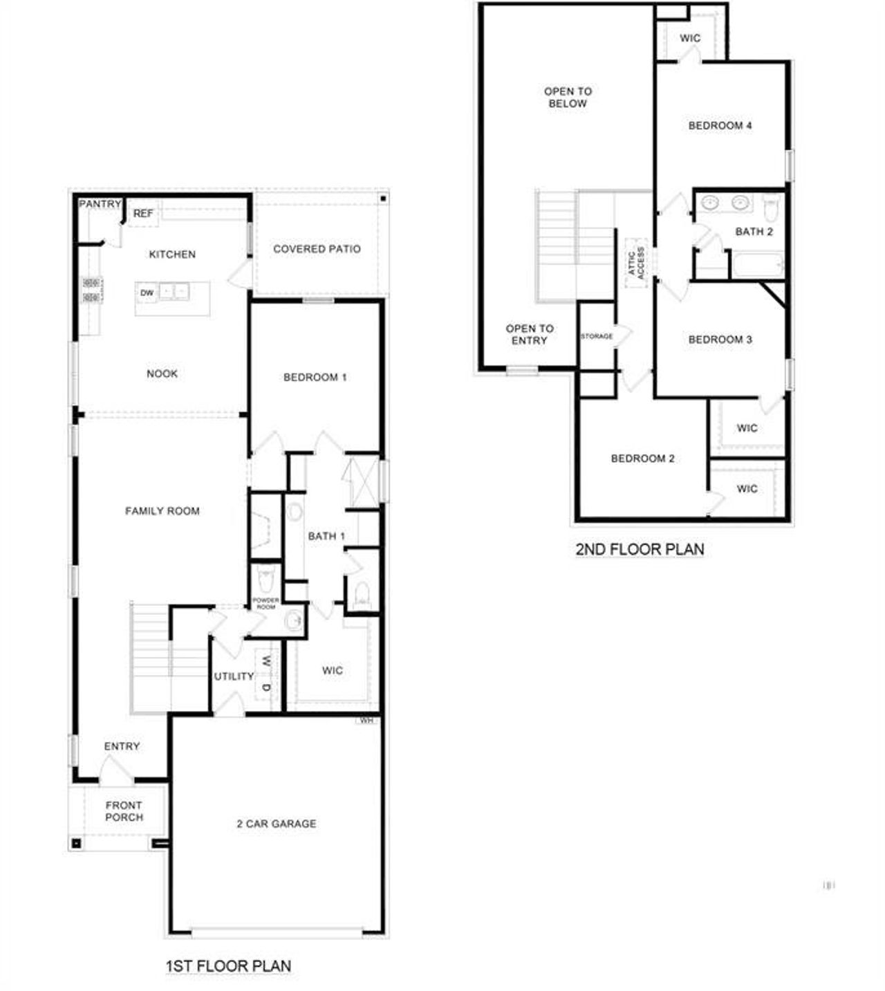 2D floor plan layout of this home in Bel Air Village, Sherman, TX (Image 2).