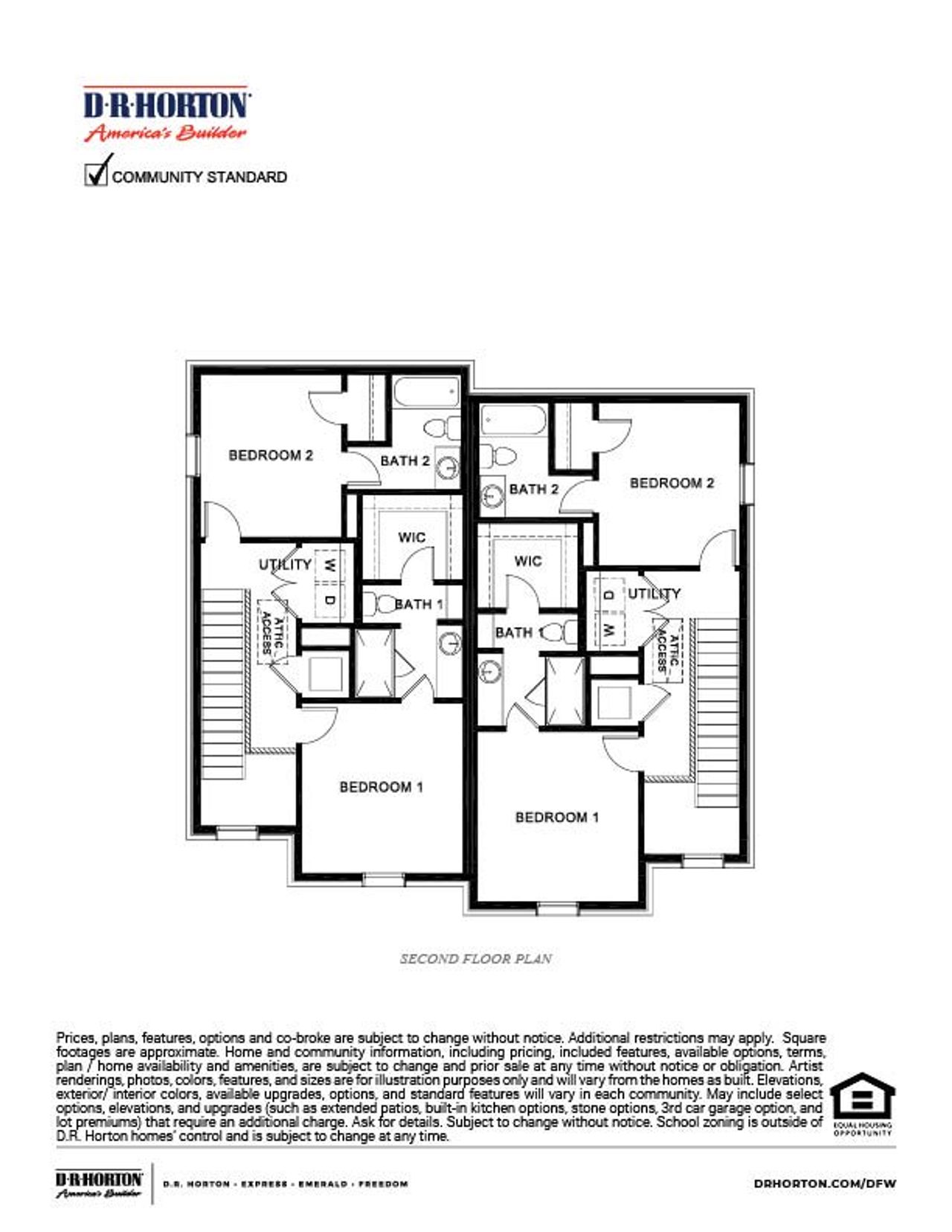 2D floor plan layout of this home in Elevon, Lavon, TX (Image 2). 2D floor plan layout of this home in Elevon, Lavon, TX (Image 2).