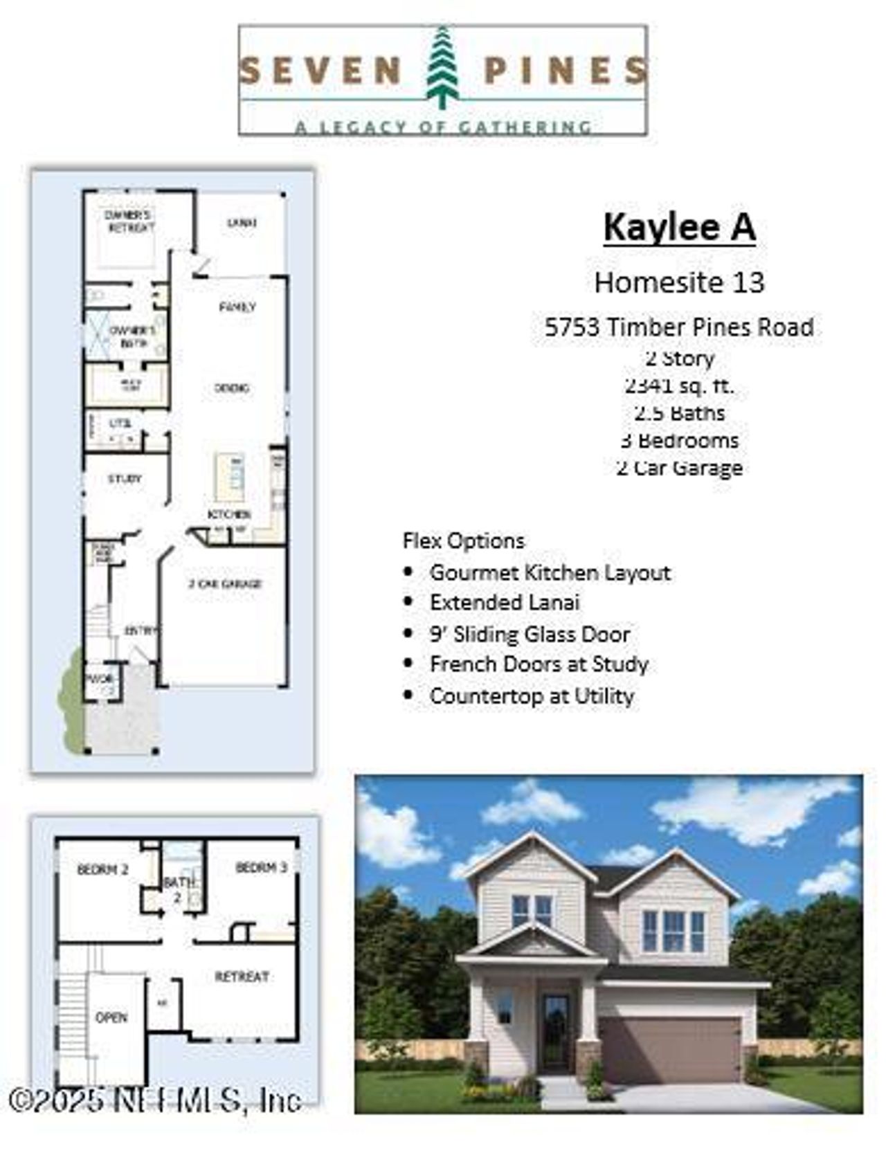 2D floor plan layout of this home in , Jacksonville, FL (Image 2).
