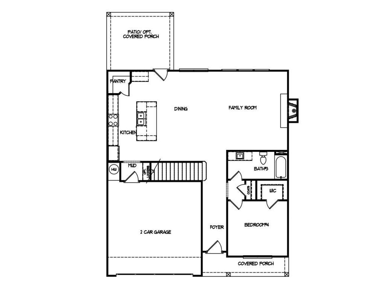 2D floor plan layout of this home in , Sugar Hill, GA (Image 2).