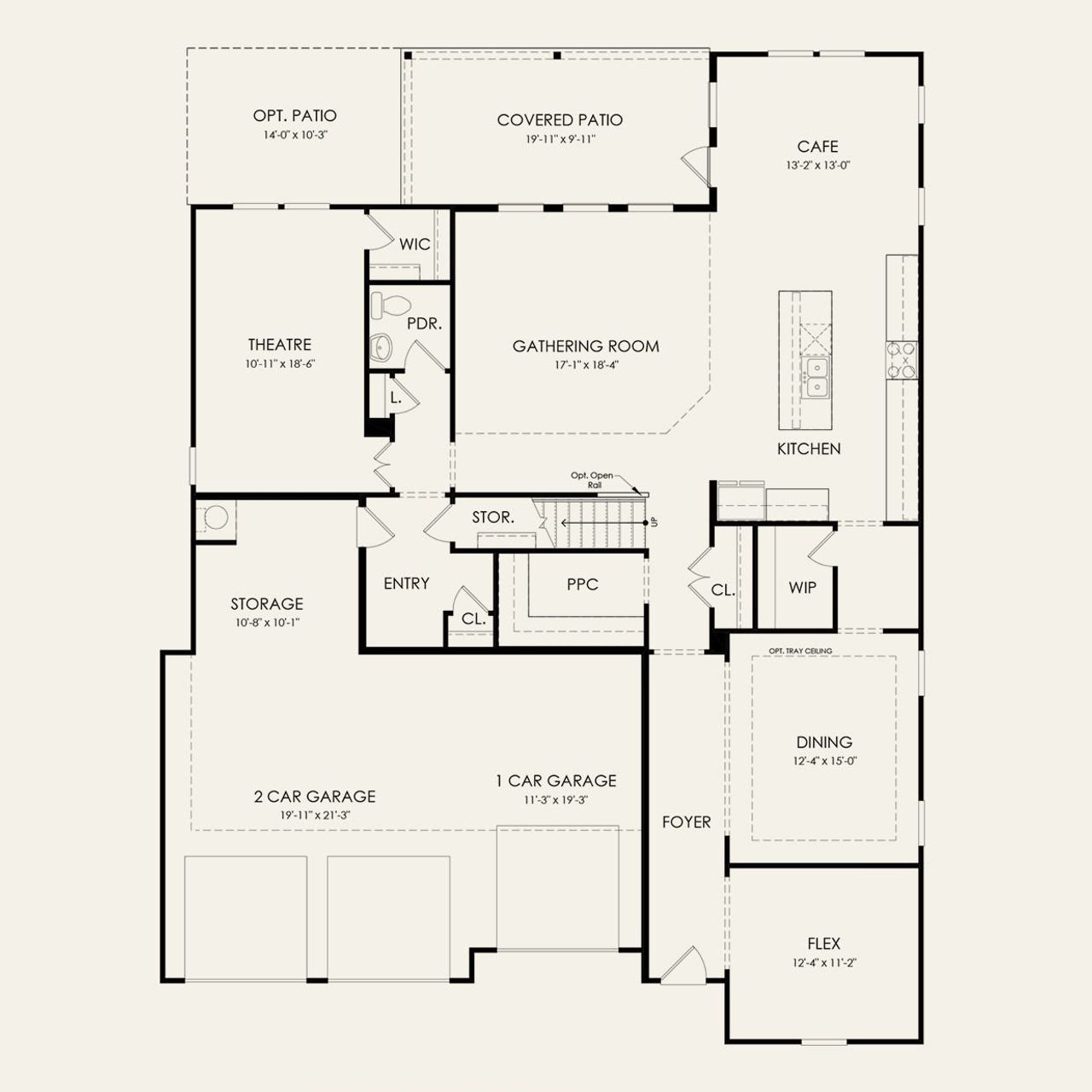 2D floor plan layout for the Wiltshire by John Wieland in Treymor, Mount Juliet, TN (Image 2). 2D floor plan layout for the Wiltshire by John Wieland in Treymor, Mount Juliet, TN (Image 2).