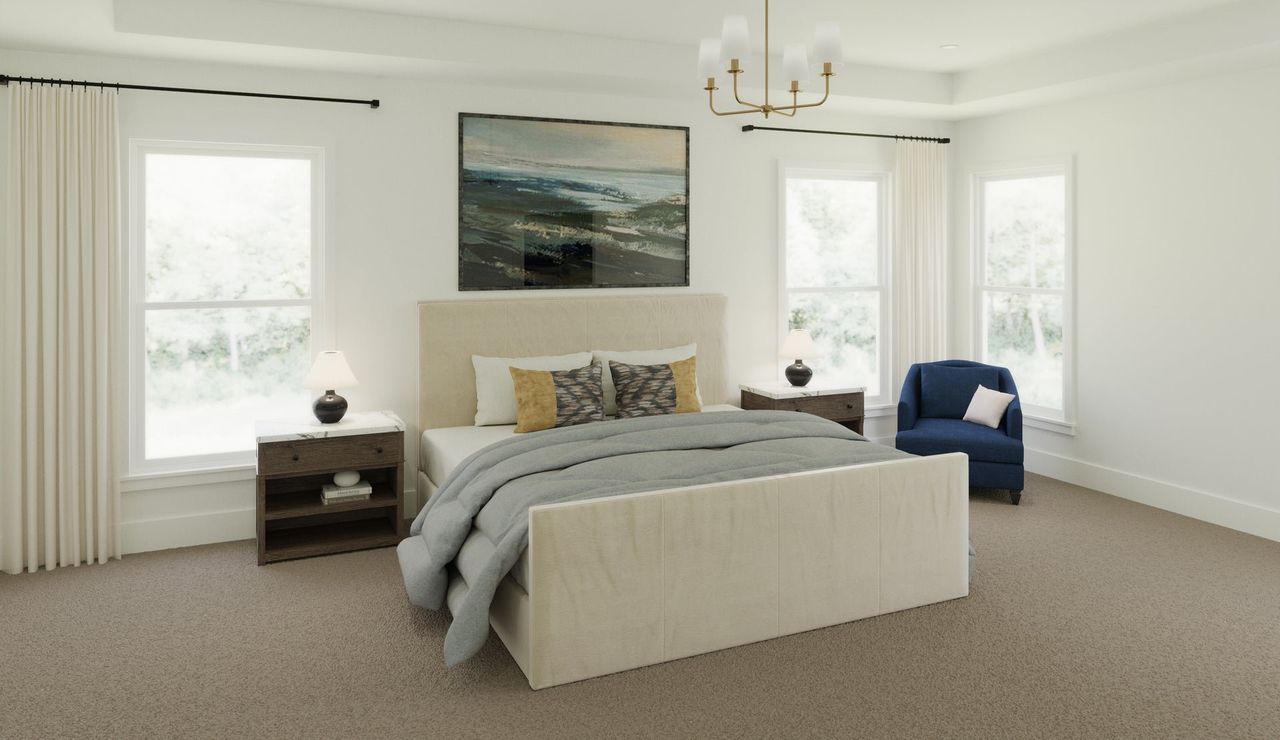 Representative furnished interior of a home built from the Birch by Fischer Homes in Vista Hills, Louisville (Image 2).