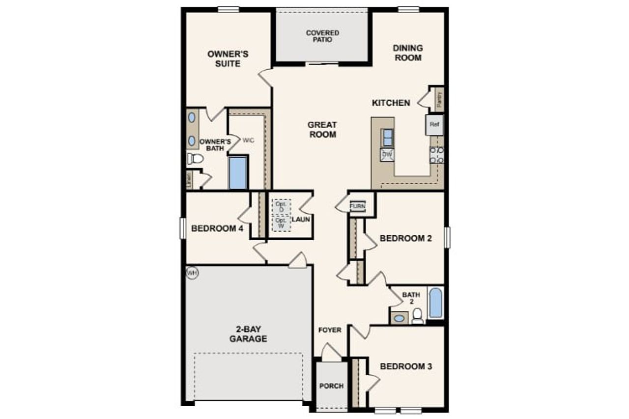 2D floor plan layout for the Braselton by Century Complete in Belle Lago, Lake Wales, FL (Image 2). 2D floor plan layout for the Braselton by Century Complete in Belle Lago, Lake Wales, FL (Image 2).