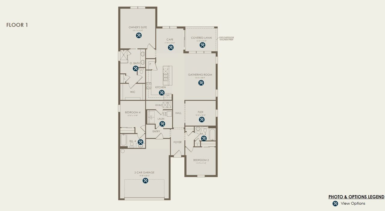 2D floor plan layout of this home in Seaire, Parrish, FL (Image 2). 2D floor plan layout of this home in Seaire, Parrish, FL (Image 2).