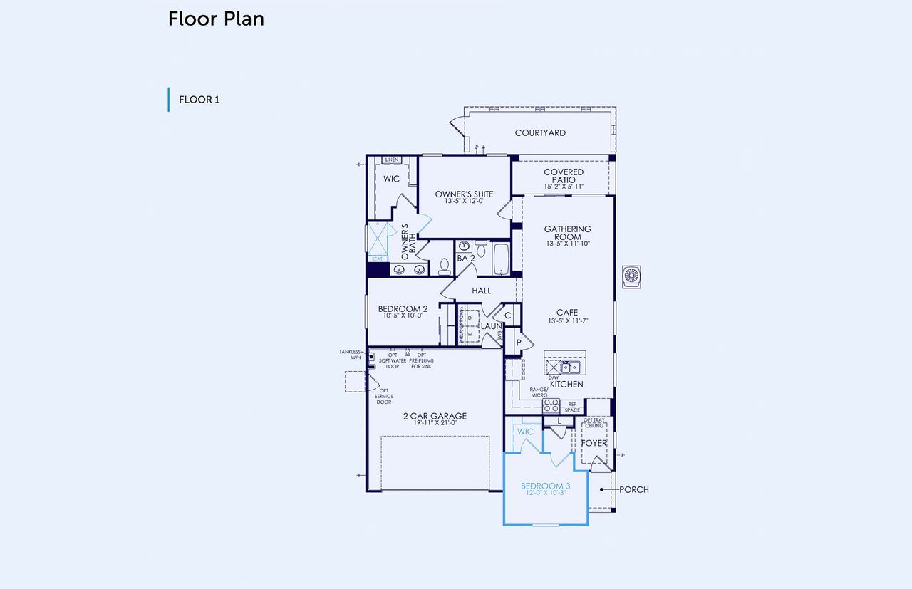 2D floor plan layout of this home in Sun City Festival, Buckeye, AZ (Image 2). 2D floor plan layout of this home in Sun City Festival, Buckeye, AZ (Image 2).