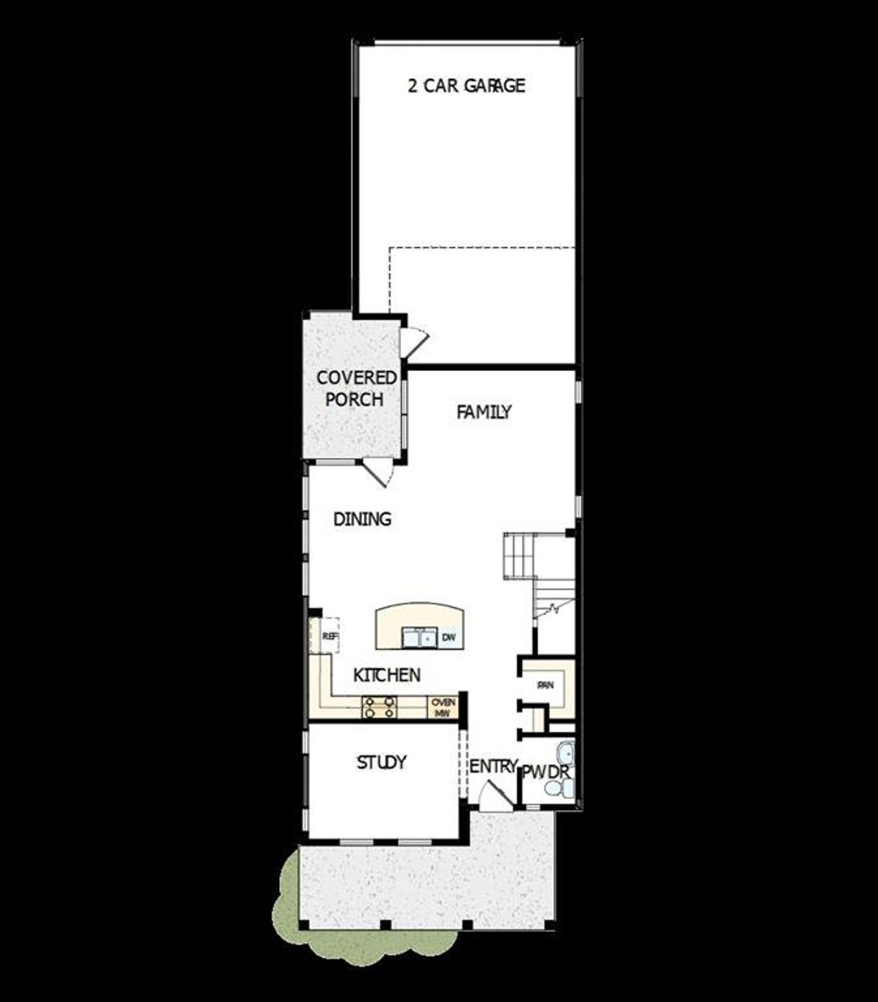 2D floor plan layout of this home in Walsh Cottage, Fort Worth, TX (Image 2).