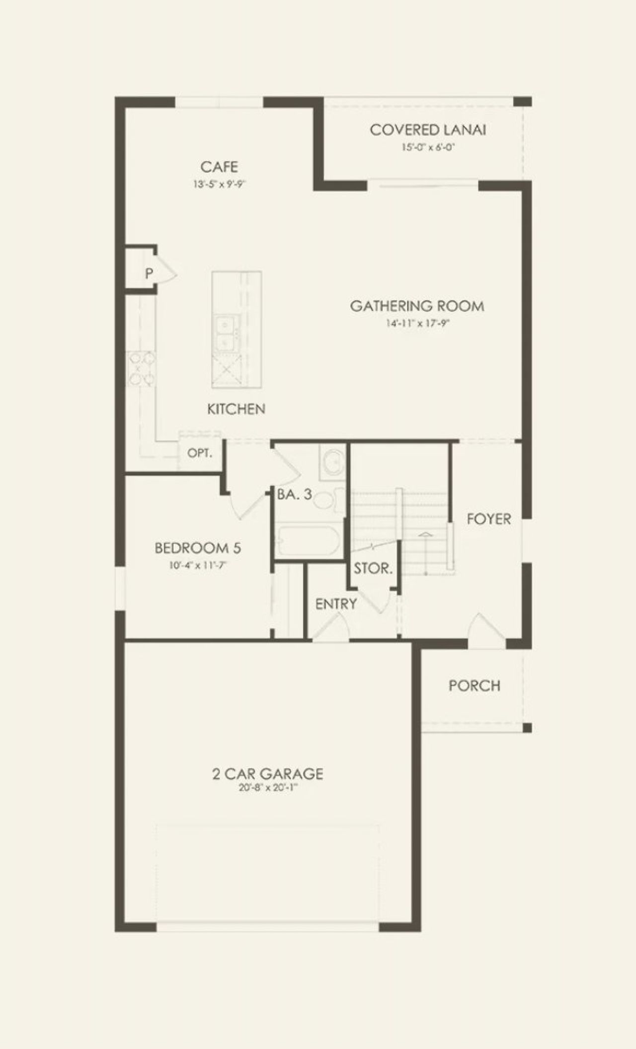 2D floor plan layout of this home in Oakfield Trails, Parrish, FL (Image 2). 2D floor plan layout of this home in Oakfield Trails, Parrish, FL (Image 2).