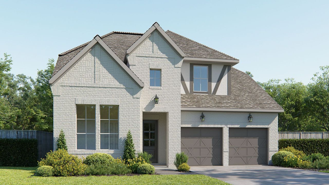Representative exterior photo of a completed home built from the 428A by Britton Homes in Fields 50', Frisco, TX (Image 2).