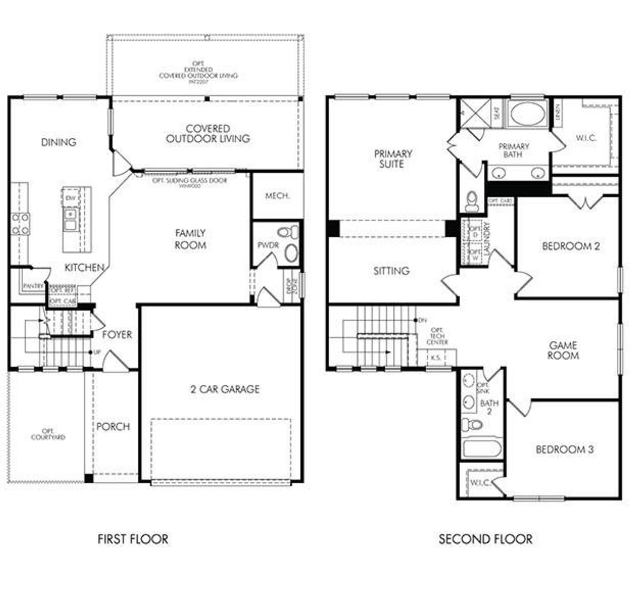 2D floor plan layout of this home in , Katy, TX (Image 2). 2D floor plan layout of this home in , Katy, TX (Image 2).