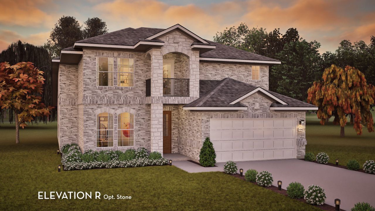 Representative exterior photo of a completed home built from the Silverthorne by CastleRock Communities in La Terra, Celina, TX (Image 2). Representative exterior photo of a completed home built from the Silverthorne by CastleRock Communities in La Terra, Celina, TX (Image 2).