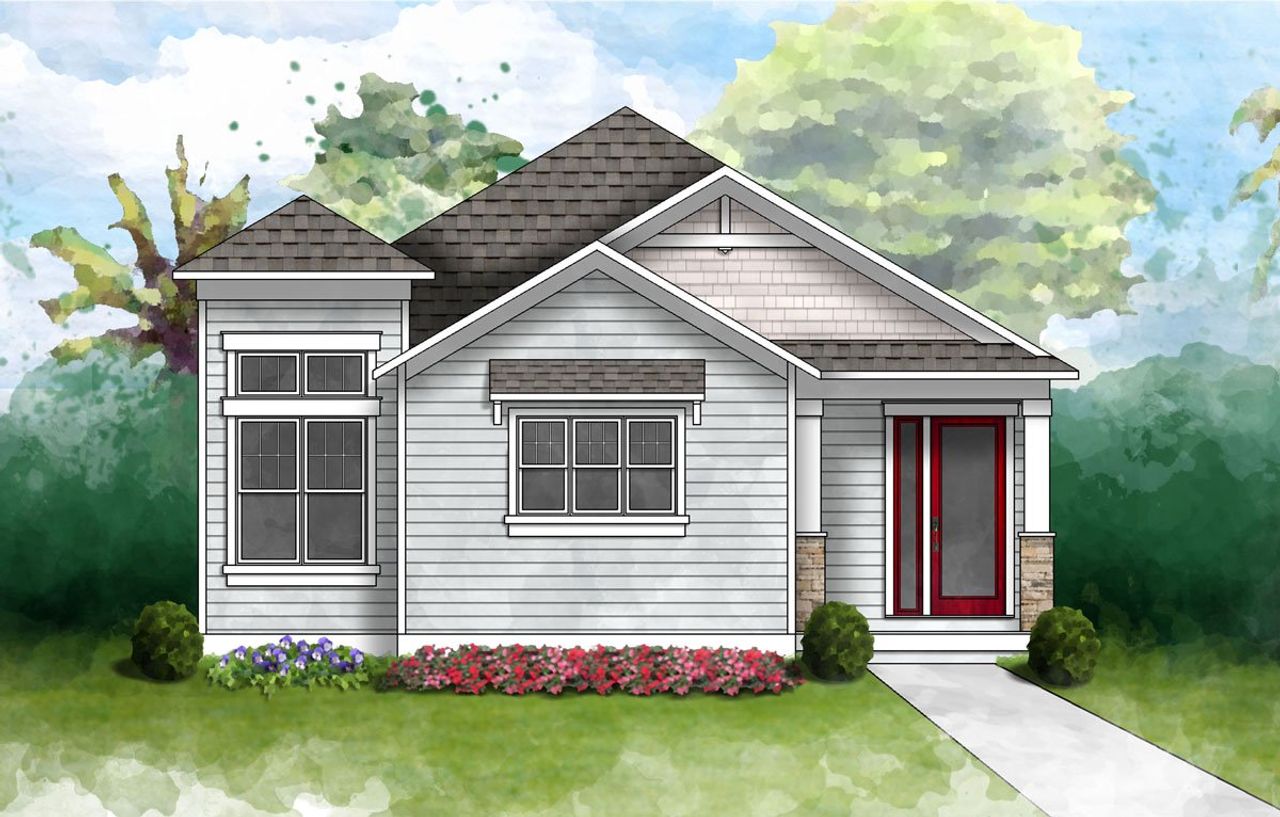 Representative exterior photo of a completed home built from the The Wilmington by Gallery Homes in Azalea Walk, Deland, FL (Image 2).