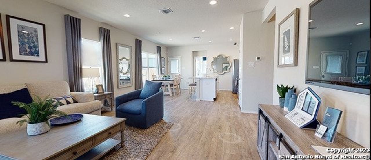 Furnished interior view inside a new home in Lonesome Dove, San Antonio (Image 2).