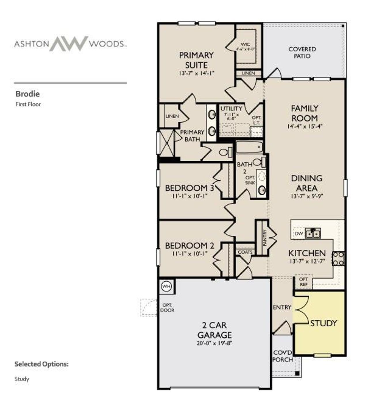2D floor plan layout of this home in The Colony, Bastrop, TX (Image 2).
