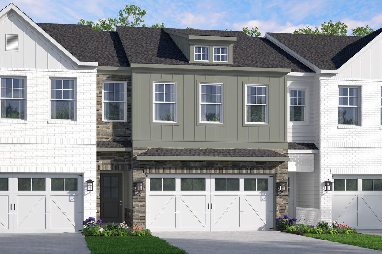 Representative exterior photo of a completed home built from the Marietta by McKinley Homes in Marietta Crossing Township, Marietta, GA (Image 2).