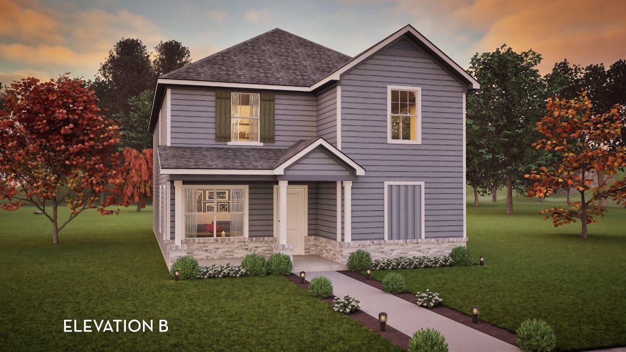 Representative exterior photo of a completed home built from the Sapphire by CastleRock Communities in Paramount, Kyle, TX (Image 2). Representative exterior photo of a completed home built from the Sapphire by CastleRock Communities in Paramount, Kyle, TX (Image 2).