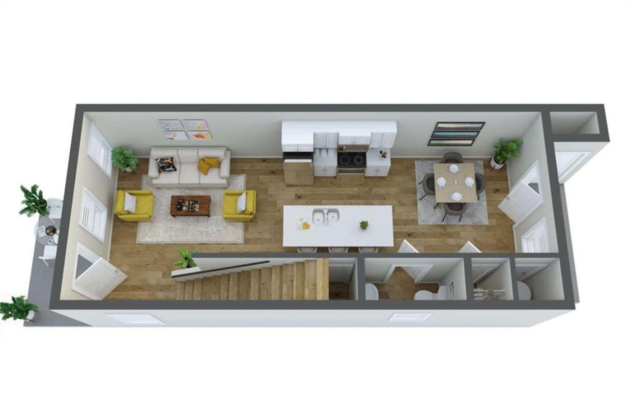 2D floor plan layout of this home in , Atlanta, GA (Image 2).