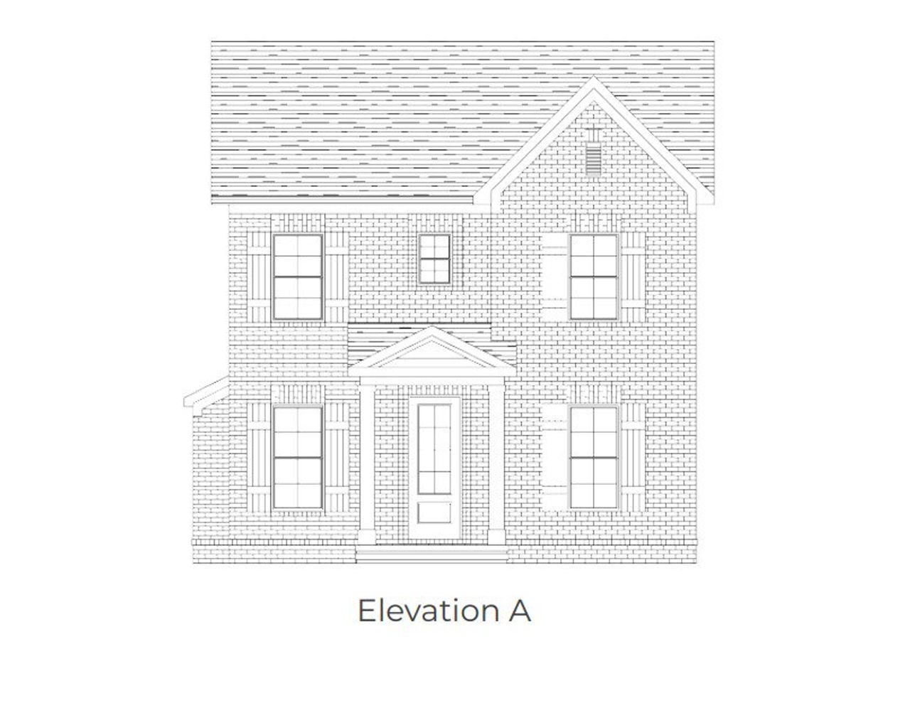 Representative rendering of the exterior for the Bedford by Southeastern Building Corporation (Image 2).
