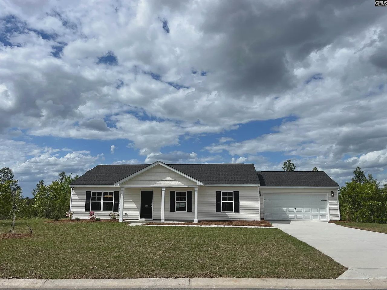 Front exterior of a new home in Amber Hill, West Columbia, SC, highlighting curb appeal (Image 2).