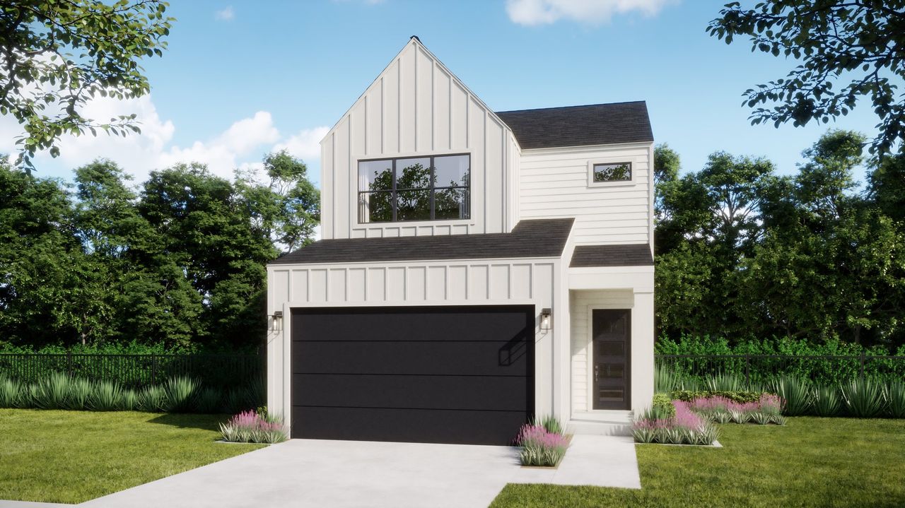 Representative exterior photo of a completed home built from the Aaron by Risewell Homes in Novel, Austin, TX (Image 2).