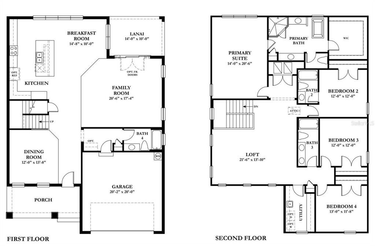 2D floor plan layout of this home in , Tampa, FL (Image 2).