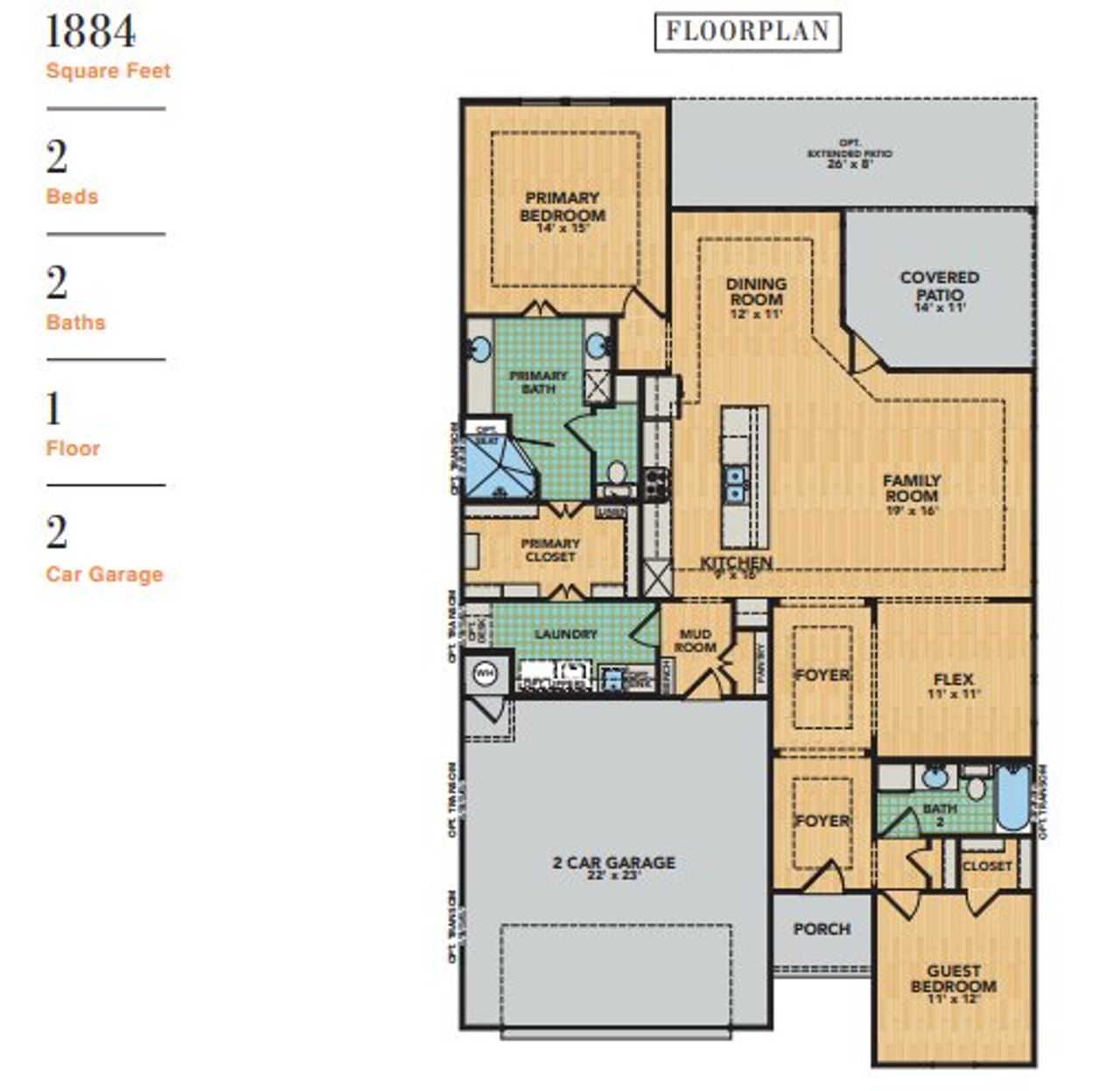 2D floor plan layout for the Torino by Epcon Communities in Ladera Little Elm, Little Elm, TX (Image 2). 2D floor plan layout for the Torino by Epcon Communities in Ladera Little Elm, Little Elm, TX (Image 2).