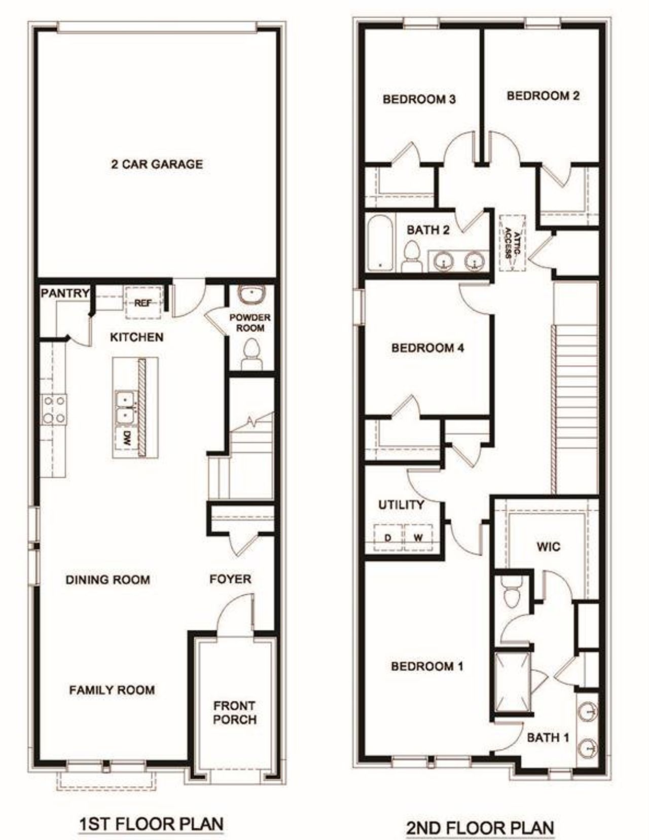 2D floor plan layout of this home in Waterbend, Euless, TX (Image 2).