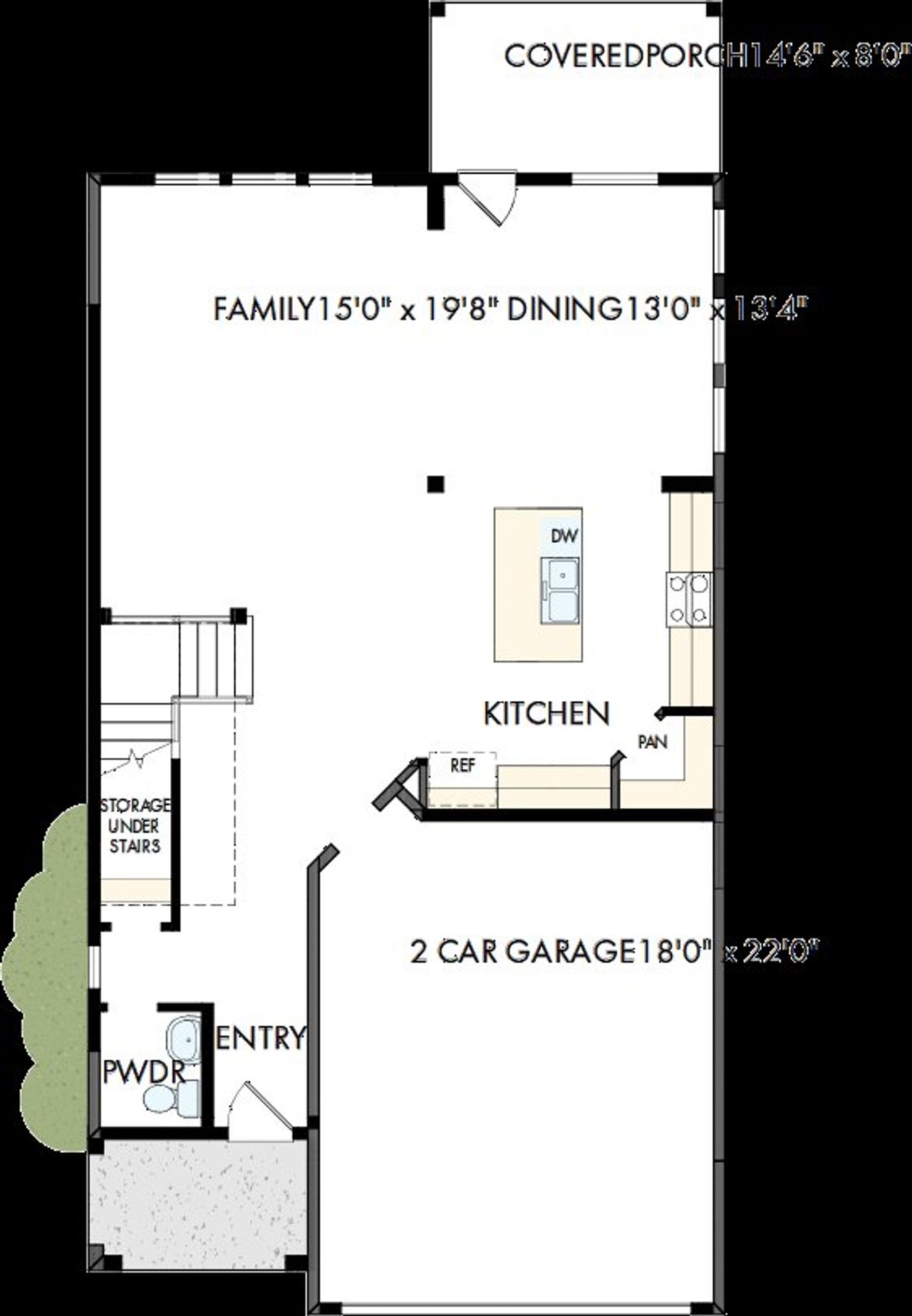 2D floor plan layout of this home in Mayfair - Select Garden Series, New Braunfels, TX (Image 2).