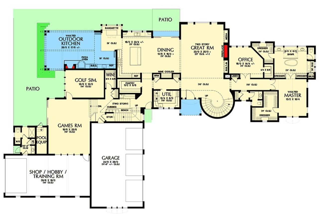 2D floor plan layout for the The Essex by Remington Custom Homes in Bella Crossing, Benbrook, TX (Image 2). 2D floor plan layout for the The Essex by Remington Custom Homes in Bella Crossing, Benbrook, TX (Image 2).