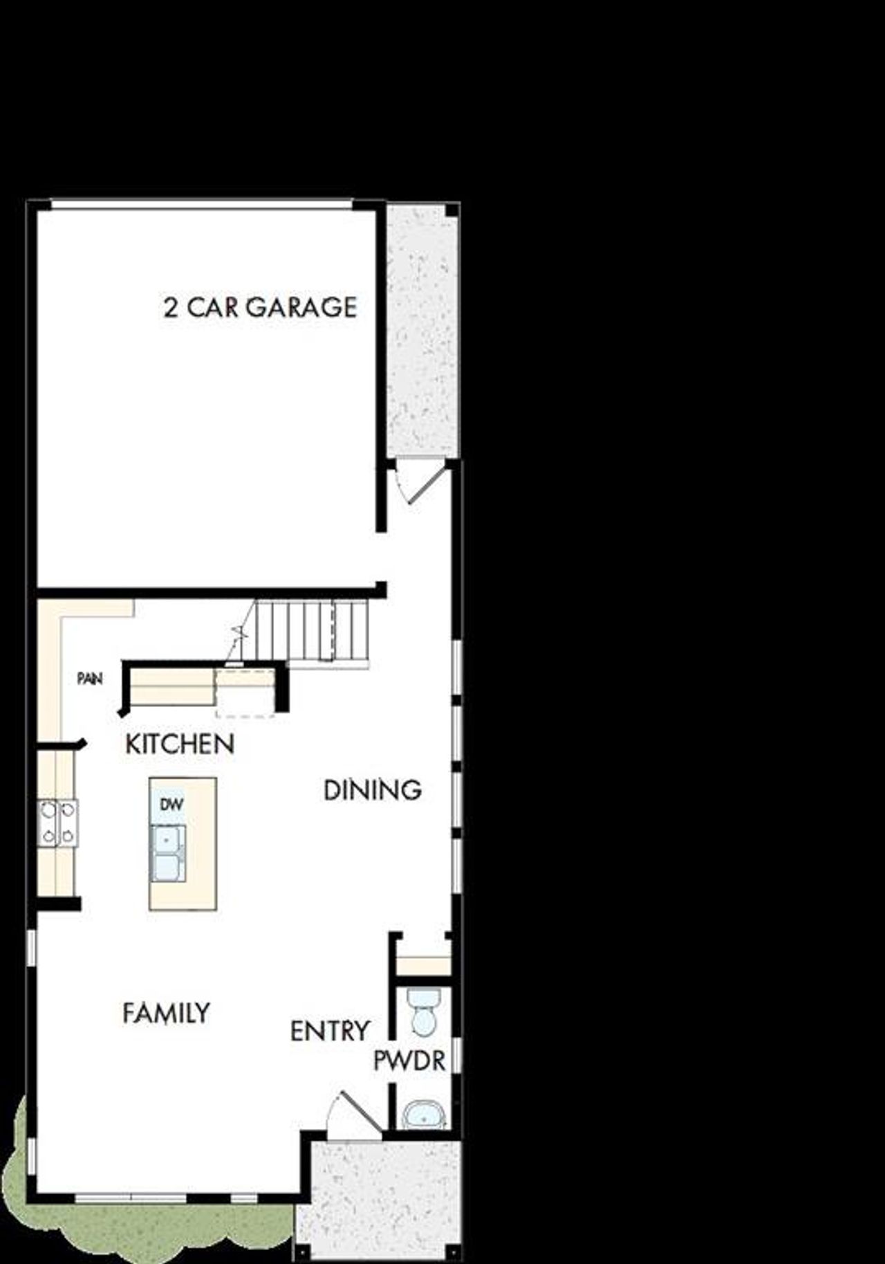 2D floor plan layout of this home in Painted Tree Woodland West – Cottages, McKinney, TX (Image 2).