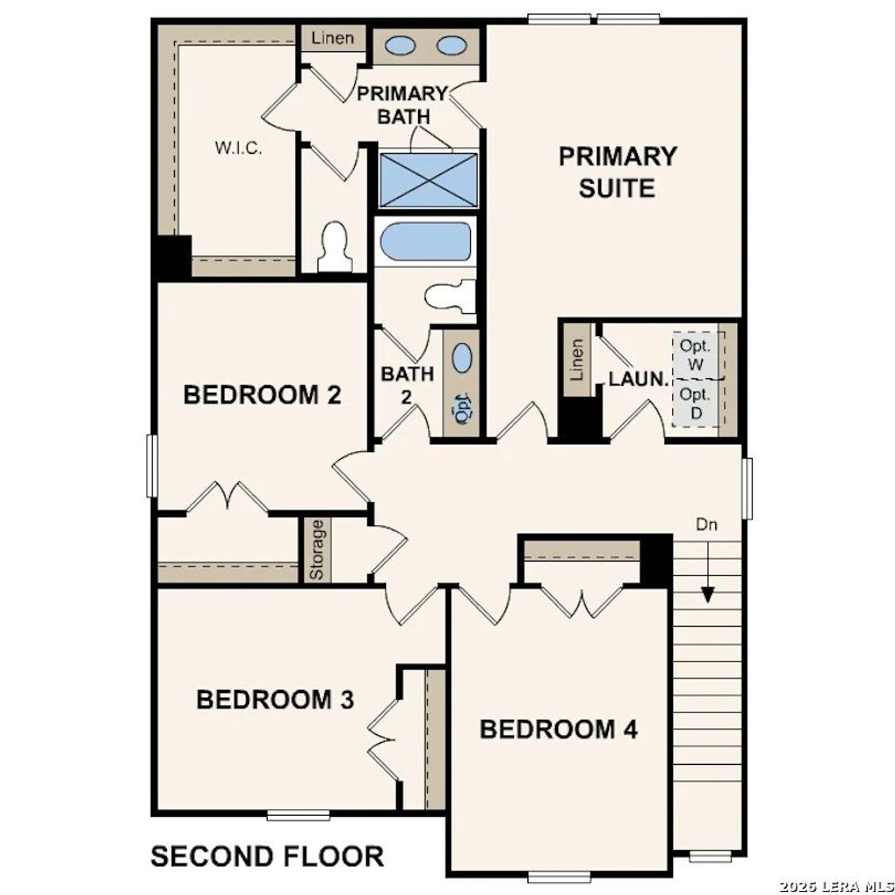 2D floor plan layout of this home in Summerlin, San Antonio, TX (Image 2).