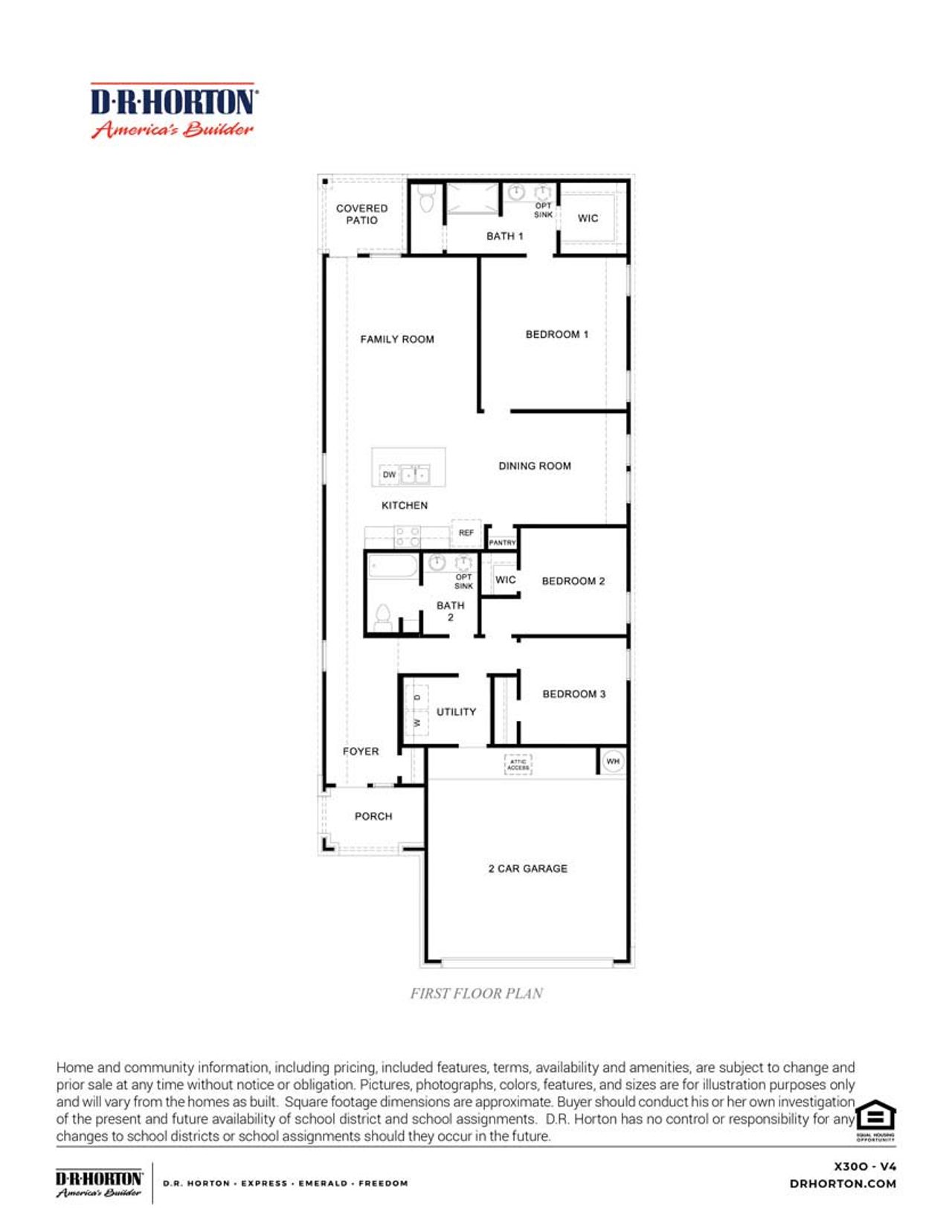 2D floor plan layout for the Olivia - X30O by D.R. Horton in August Trails, Needville, TX (Image 2). 2D floor plan layout for the Olivia - X30O by D.R. Horton in August Trails, Needville, TX (Image 2).