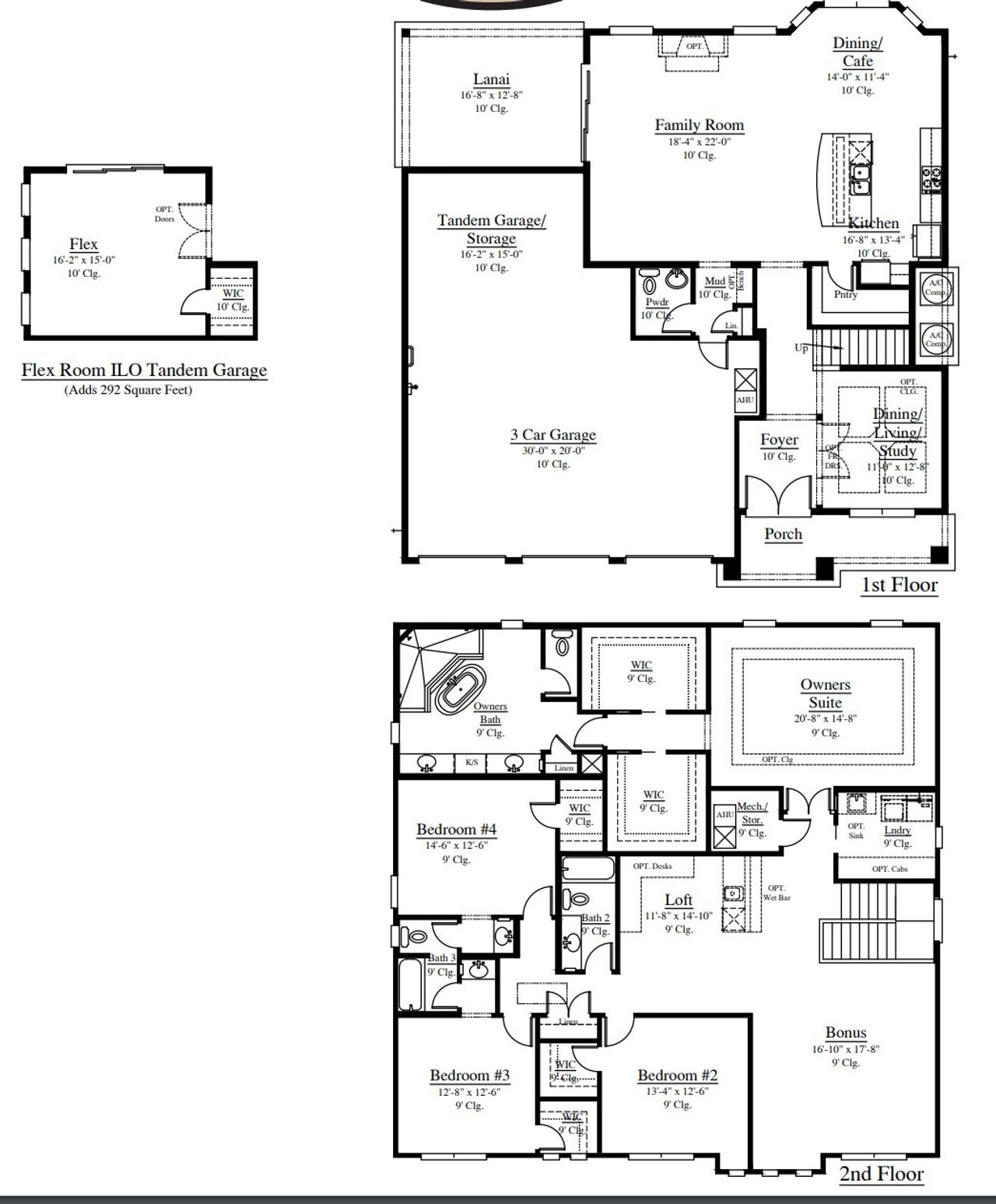 2D floor plan layout for the Plan 3611 by Ashley Homes, LLC in Goose Creek Estates, Green Cove Springs, FL (Image 2). 2D floor plan layout for the Plan 3611 by Ashley Homes, LLC in Goose Creek Estates, Green Cove Springs, FL (Image 2).