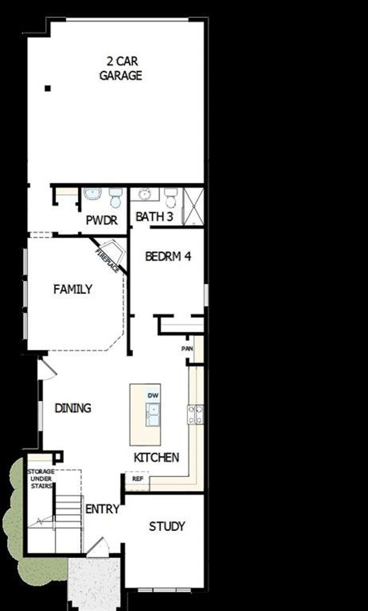 2D floor plan layout of this home in Talia – Cottage Series, Mesquite, TX (Image 2).