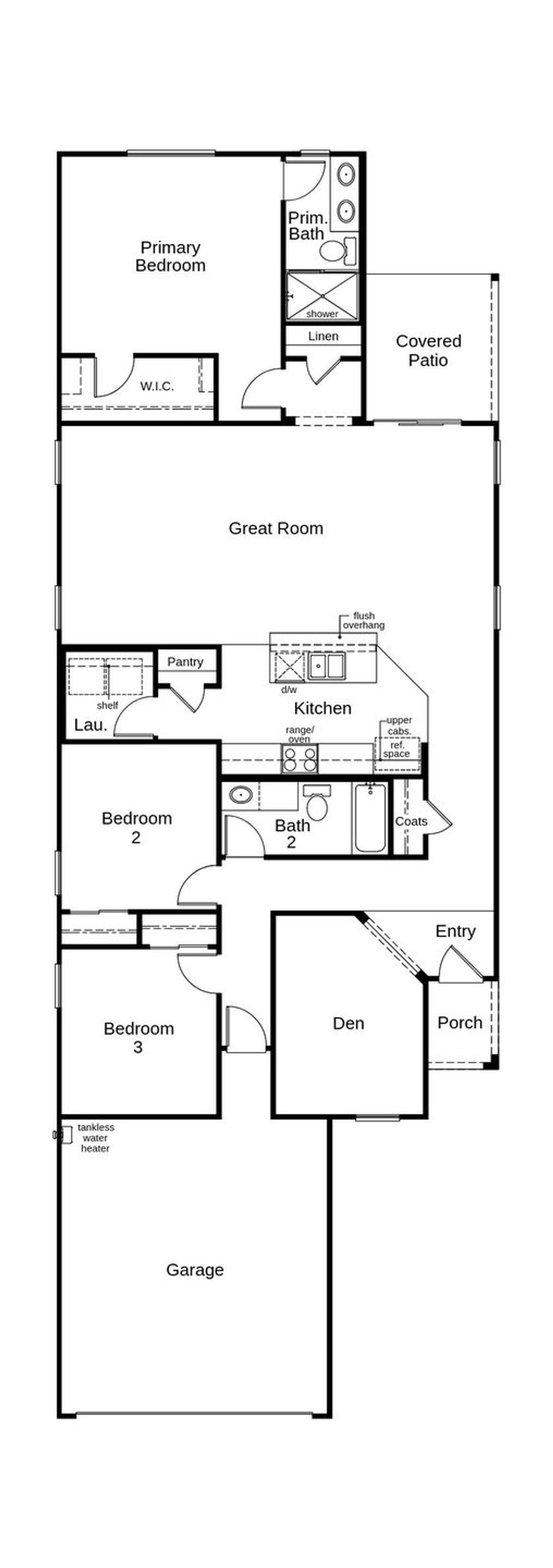 2D floor plan layout of this home in Vista Del Oro Reserve, Tucson, AZ (Image 2). 2D floor plan layout of this home in Vista Del Oro Reserve, Tucson, AZ (Image 2).