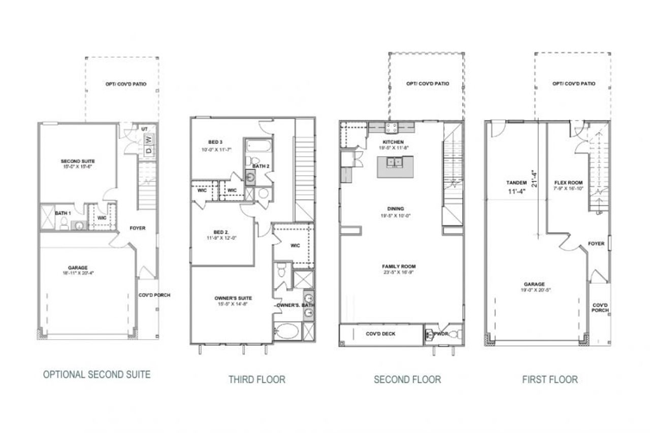 2D floor plan layout for the Cleo by Saratoga Homes in Skyview, Alvin, TX (Image 2).