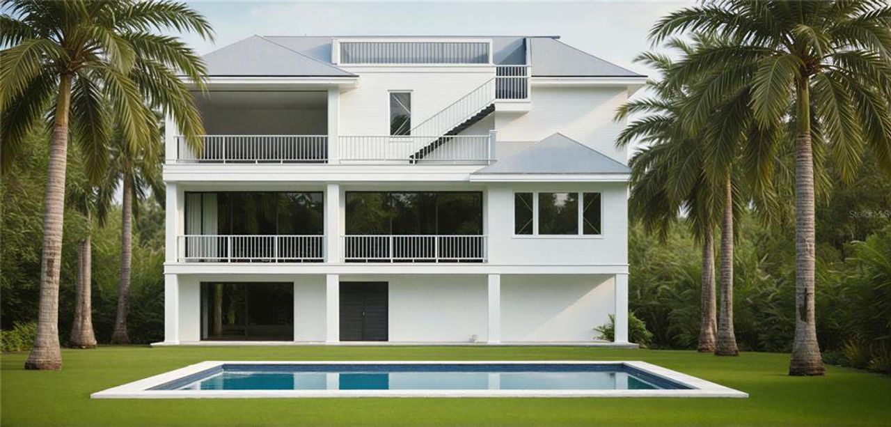 Exterior details and patio area of a home in , Anna Maria (Image 2).