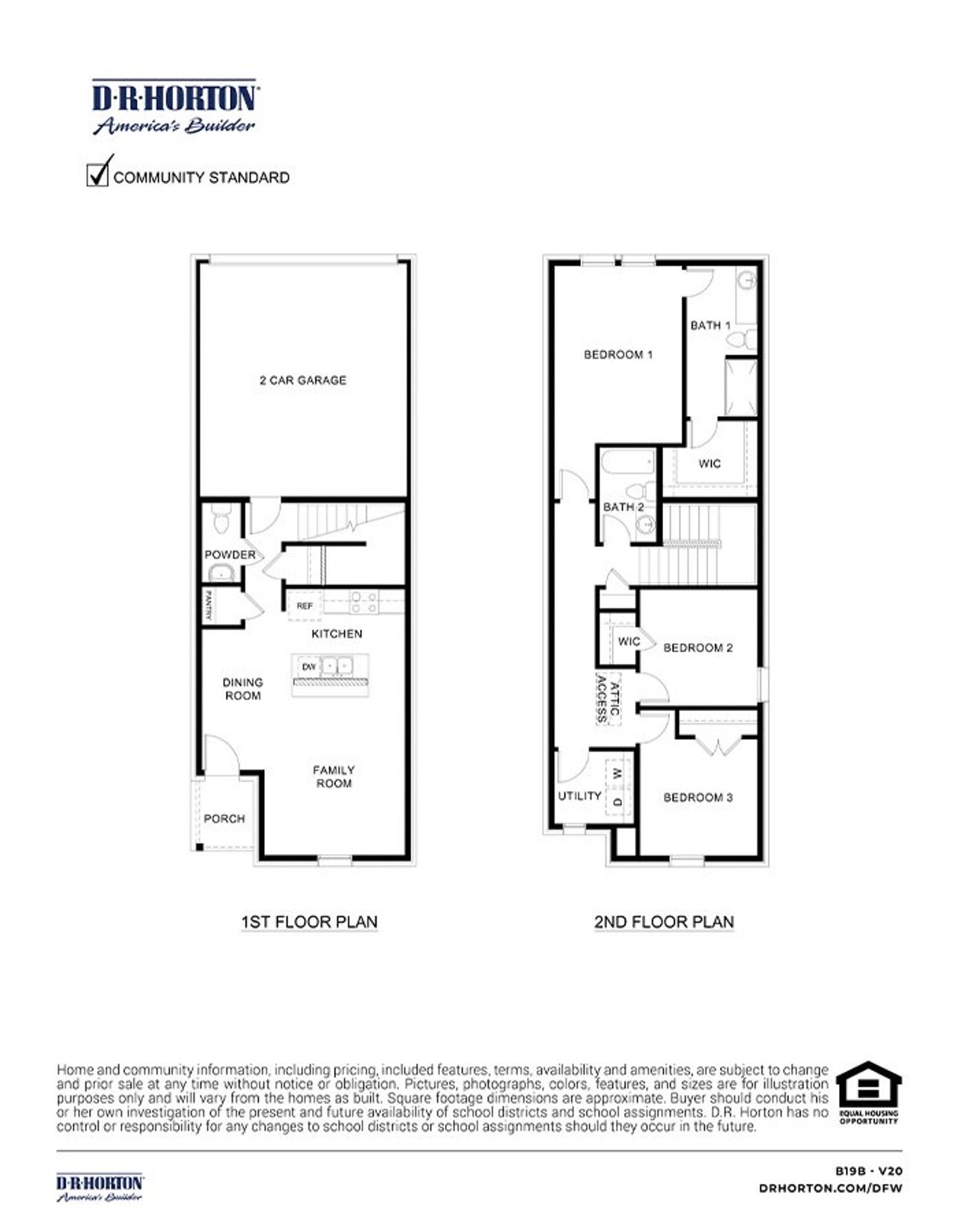 2D floor plan layout of this home in Elevon, Lavon, TX (Image 2).
