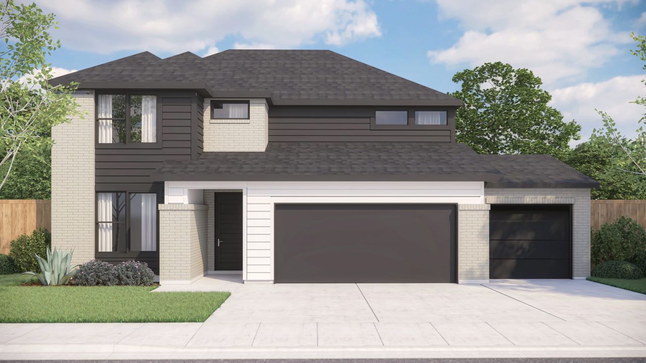 Representative exterior photo of a completed home built from the Sawyer by Graham Hart Home Builder in Bear Ridge, Burleson, TX (Image 2).