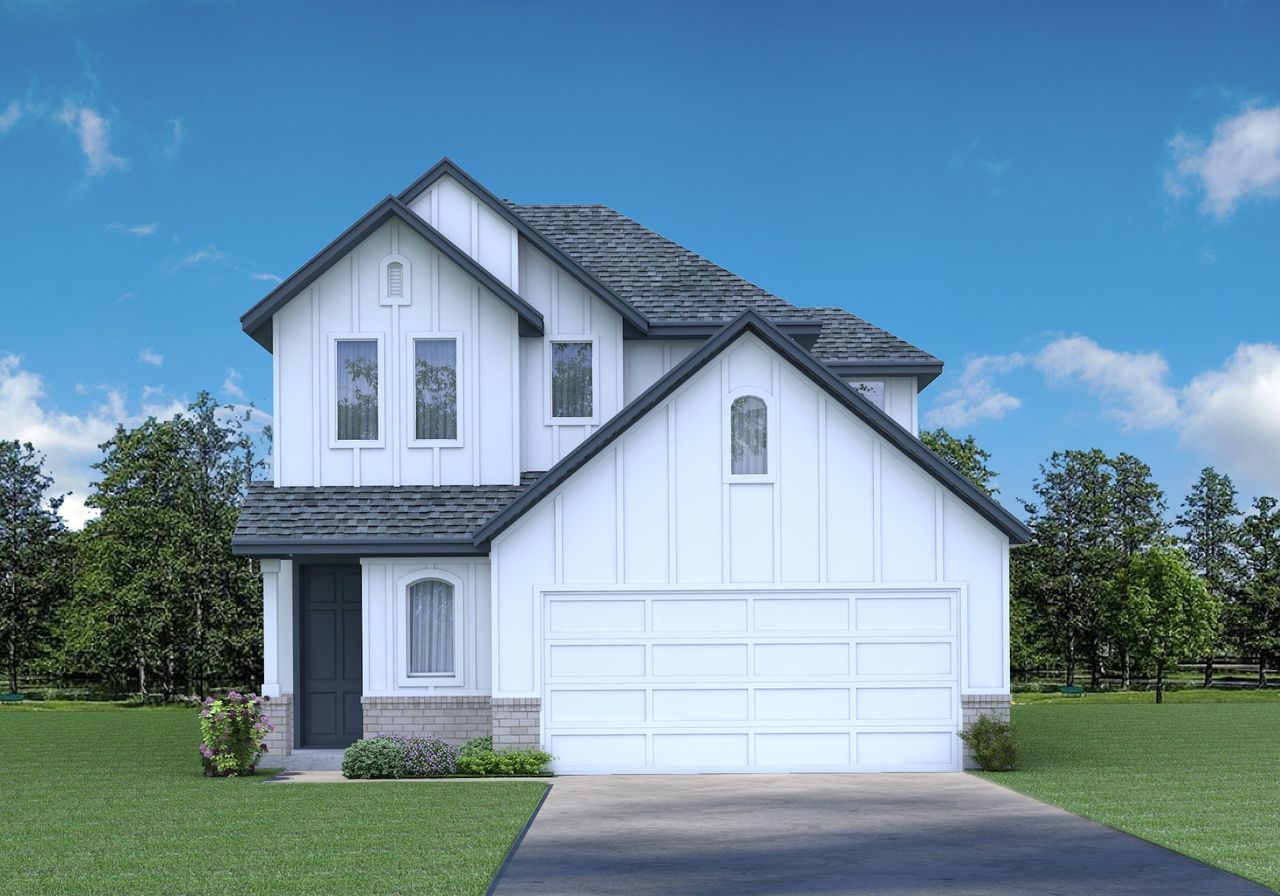 Representative exterior photo of a completed home built from the Ruby by Our Country Homes in The Resort on Eagle Mt. Lake, Saginaw, TX (Image 2).