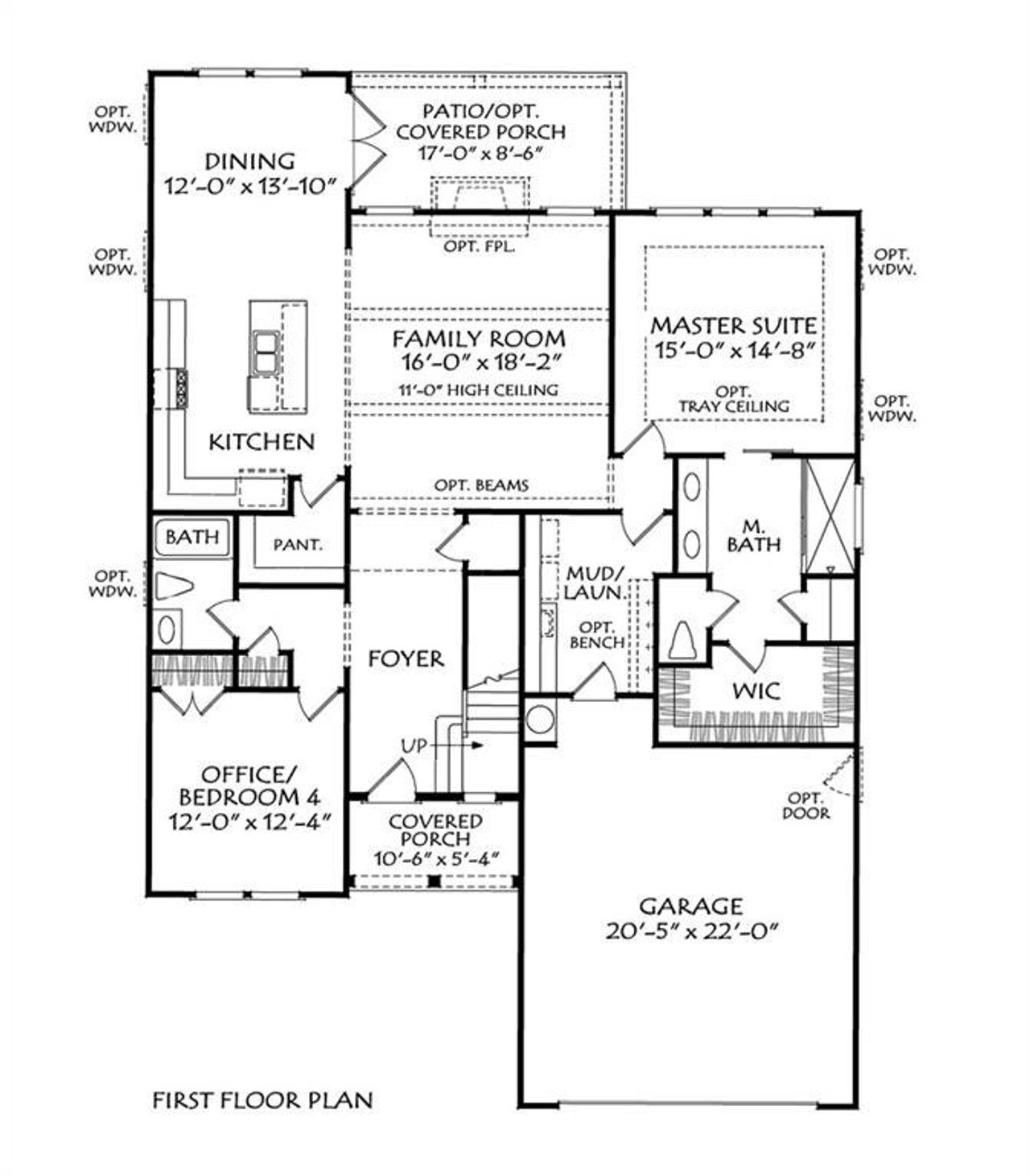 2D floor plan layout of this home in , Dawsonville, GA (Image 2).