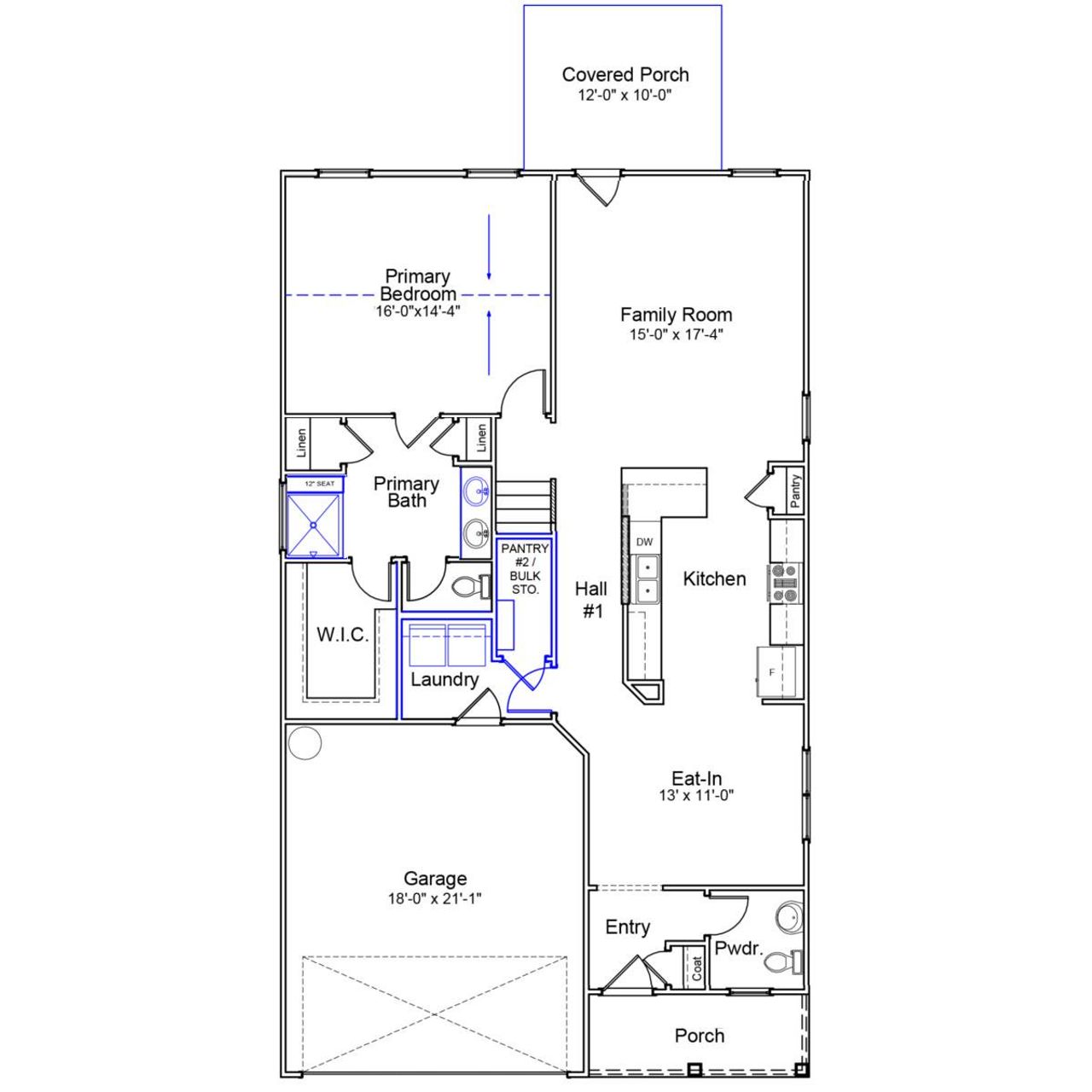 2D floor plan layout of this home in Ellington, Elgin, SC (Image 2).
