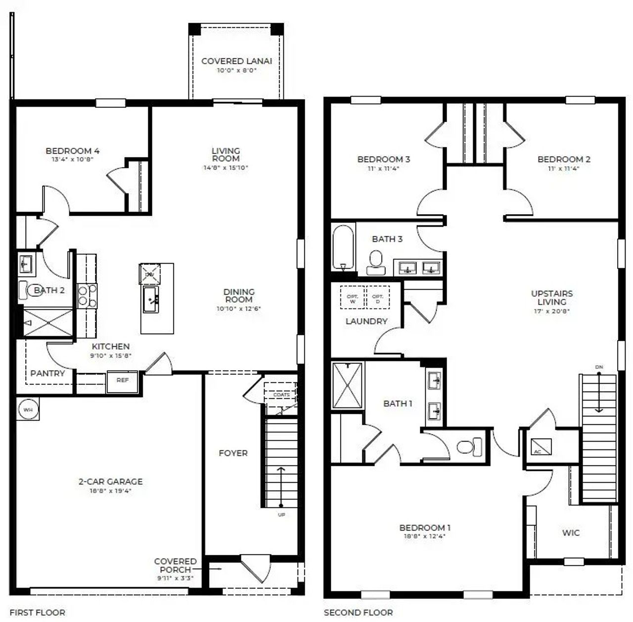 2D floor plan layout of this home in Blossom Trail, Lake Worth, FL (Image 2). 2D floor plan layout of this home in Blossom Trail, Lake Worth, FL (Image 2).